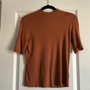 Mock Neck Quarter Sleeve Top